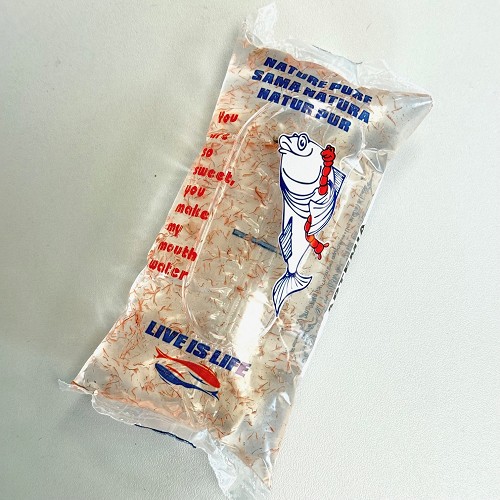 Lebend futter Artemia (Salzkrebs) in einer 180 ml tasche